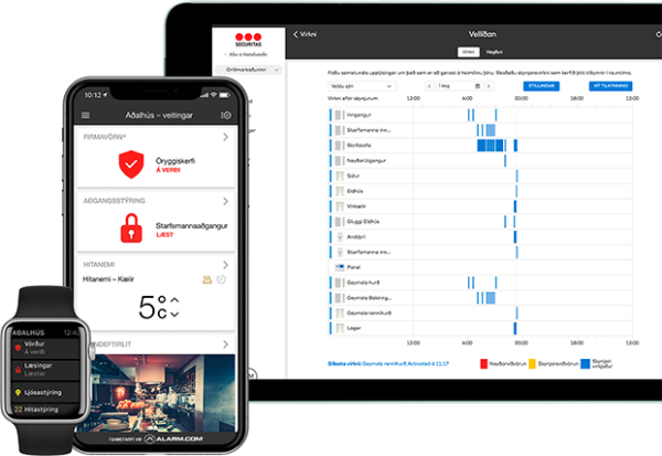 Firmavörn má stjórna með snjalltækjum og tölvum hvar sem er og hvenær sem er
