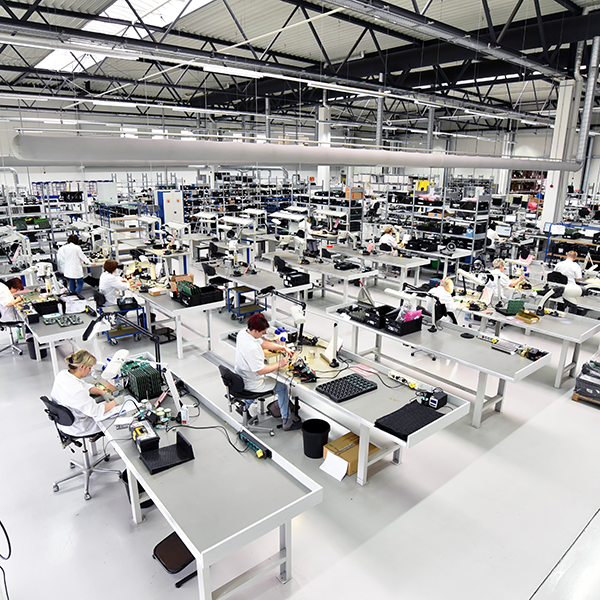 Rakning á búnaði og starfsfólki í framleiðslufyrirtæki