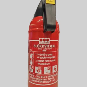 Duftslökkvitæki 2kg ABC Svart handfang